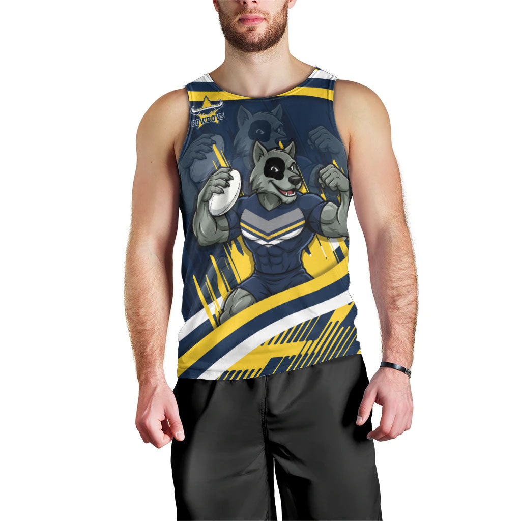 Cowboys Rugby Mascot Men Tank Top Fierce Athlete Graphic in Sports Style