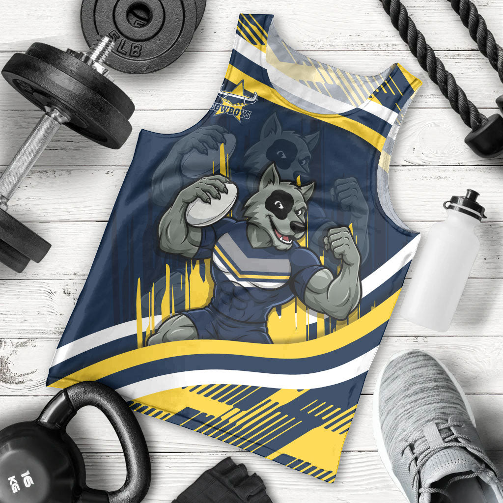 Cowboys Rugby Mascot Men Tank Top Fierce Athlete Graphic in Sports Style