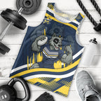 Cowboys Rugby Mascot Men Tank Top Fierce Athlete Graphic in Sports Style