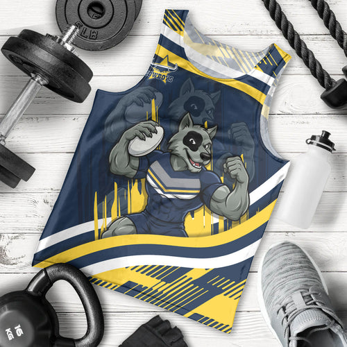 Cowboys Rugby Mascot Men Tank Top Fierce Athlete Graphic in Sports Style