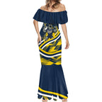 Cowboys Rugby Mascot Mermaid Dress Fierce Athlete Graphic in Sports Style