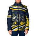 Cowboys Rugby Mascot Padded Jacket Fierce Athlete Graphic in Sports Style