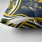 Cowboys Rugby Mascot Pillow Cover Fierce Athlete Graphic in Sports Style