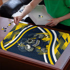 Cowboys Rugby Mascot Puzzle Fierce Athlete Graphic in Sports Style