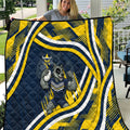 Cowboys Rugby Mascot Quilt Fierce Athlete Graphic in Sports Style