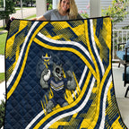 Cowboys Rugby Mascot Quilt Fierce Athlete Graphic in Sports Style