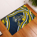 Cowboys Rugby Mascot Rubber Doormat Fierce Athlete Graphic in Sports Style