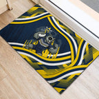 Cowboys Rugby Mascot Rubber Doormat Fierce Athlete Graphic in Sports Style
