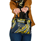 Cowboys Rugby Mascot Shoulder Handbag Fierce Athlete Graphic in Sports Style
