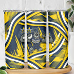 Cowboys Rugby Mascot Skinny Tumbler Fierce Athlete Graphic in Sports Style