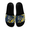 Cowboys Rugby Mascot Slide Sandals Fierce Athlete Graphic in Sports Style