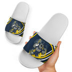 Cowboys Rugby Mascot Slide Sandals Fierce Athlete Graphic in Sports Style
