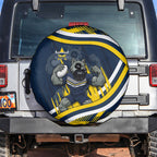 Cowboys Rugby Mascot Spare Tire Cover Fierce Athlete Graphic in Sports Style
