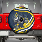 Cowboys Rugby Mascot Spare Tire Cover Fierce Athlete Graphic in Sports Style