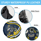 Cowboys Rugby Mascot Spare Tire Cover Fierce Athlete Graphic in Sports Style