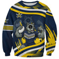 Cowboys Rugby Mascot Sweatshirt Fierce Athlete Graphic in Sports Style