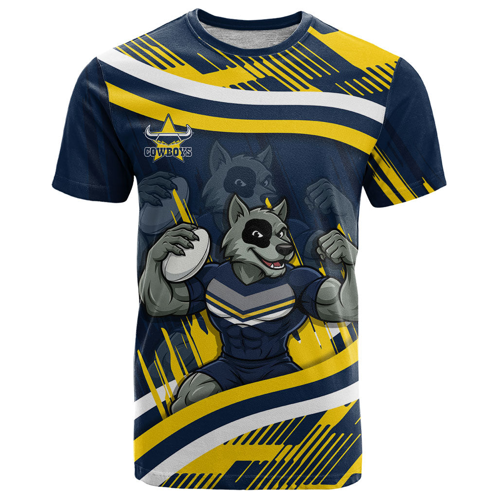 Cowboys Rugby Mascot T Shirt Fierce Athlete Graphic in Sports Style