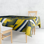 Cowboys Rugby Mascot Tablecloth Fierce Athlete Graphic in Sports Style