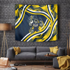 Cowboys Rugby Mascot Tapestry Fierce Athlete Graphic in Sports Style