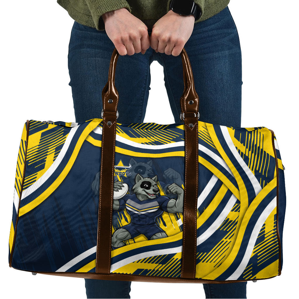 Cowboys Rugby Mascot Travel Bag Fierce Athlete Graphic in Sports Style