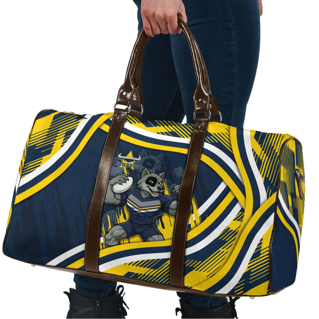 Cowboys Rugby Mascot Travel Bag Fierce Athlete Graphic in Sports Style