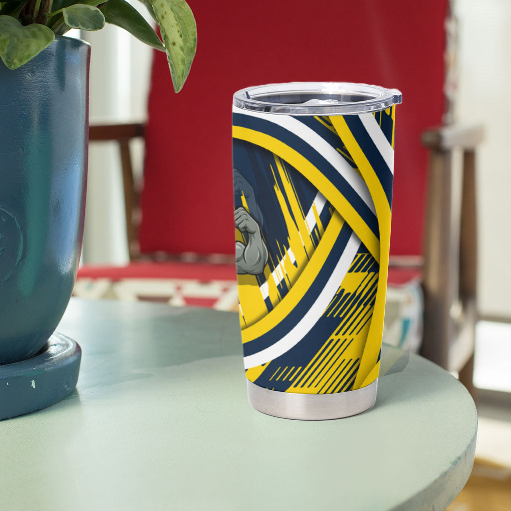 Cowboys Rugby Mascot Tumbler Cup Fierce Athlete Graphic in Sports Style