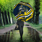 Cowboys Rugby Mascot Umbrella Fierce Athlete Graphic in Sports Style