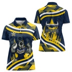 Cowboys Rugby Mascot Women Polo Shirt Fierce Athlete Graphic in Sports Style