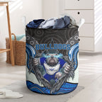 Canterbury Bankstown Bulldogs Rugby Laundry Basket The Scream of Lightning Eyes - Indigenous Dot Ripping Effect