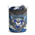 Canterbury Bankstown Bulldogs Rugby Laundry Basket The Scream of Lightning Eyes - Indigenous Dot Ripping Effect