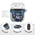 Canterbury Bankstown Bulldogs Rugby AirPods Case The Scream of Lightning Eyes - Indigenous Dot Ripping Effect