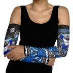 Canterbury Bankstown Bulldogs Rugby Arm Sleeves The Scream of Lightning Eyes - Indigenous Dot Ripping Effect