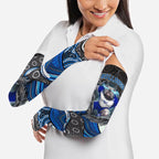 Canterbury Bankstown Bulldogs Rugby Arm Sleeves The Scream of Lightning Eyes - Indigenous Dot Ripping Effect