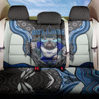 Canterbury Bankstown Bulldogs Rugby Back Car Seat Cover The Scream of Lightning Eyes - Indigenous Dot Ripping Effect