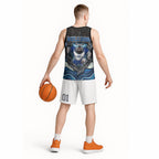 Canterbury Bankstown Bulldogs Rugby Basketball Jersey The Scream of Lightning Eyes - Indigenous Dot Ripping Effect