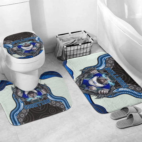 Canterbury Bankstown Bulldogs Rugby Bathroom Set The Scream of Lightning Eyes - Indigenous Dot Ripping Effect