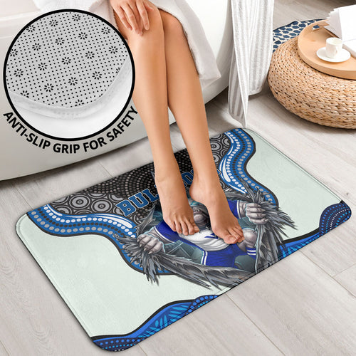 Canterbury Bankstown Bulldogs Rugby Bathroom Set The Scream of Lightning Eyes - Indigenous Dot Ripping Effect