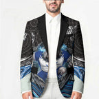 Canterbury Bankstown Bulldogs Rugby Blazer The Scream of Lightning Eyes - Indigenous Dot Ripping Effect