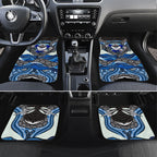 Canterbury Bankstown Bulldogs Rugby Car Mats The Scream of Lightning Eyes - Indigenous Dot Ripping Effect