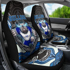 Canterbury Bankstown Bulldogs Rugby Car Seat Cover The Scream of Lightning Eyes - Indigenous Dot Ripping Effect
