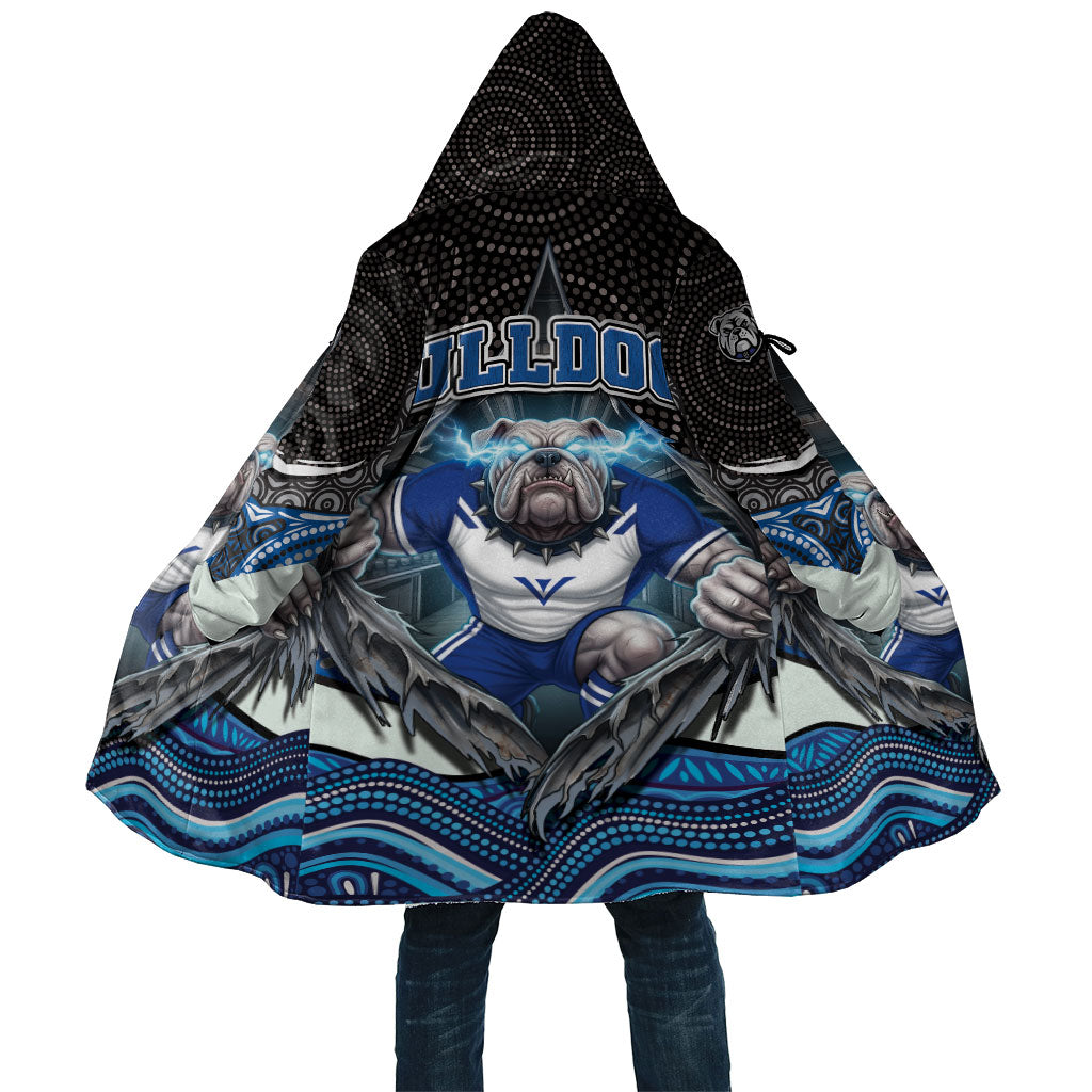 Canterbury Bankstown Bulldogs Rugby Cloak The Scream of Lightning Eyes - Indigenous Dot Ripping Effect