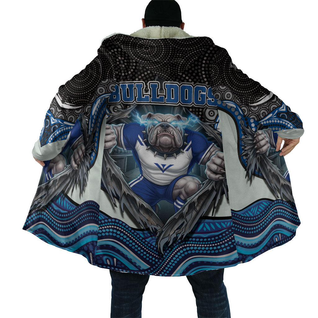 Canterbury Bankstown Bulldogs Rugby Cloak The Scream of Lightning Eyes - Indigenous Dot Ripping Effect
