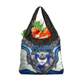 Canterbury Bankstown Bulldogs Rugby Grocery Bag The Scream of Lightning Eyes - Indigenous Dot Ripping Effect