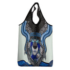 Canterbury Bankstown Bulldogs Rugby Grocery Bag The Scream of Lightning Eyes - Indigenous Dot Ripping Effect