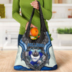 Canterbury Bankstown Bulldogs Rugby Grocery Bag The Scream of Lightning Eyes - Indigenous Dot Ripping Effect