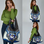 Canterbury Bankstown Bulldogs Rugby Grocery Bag The Scream of Lightning Eyes - Indigenous Dot Ripping Effect