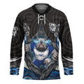 Canterbury Bankstown Bulldogs Rugby Hockey Jersey The Scream of Lightning Eyes - Indigenous Dot Ripping Effect
