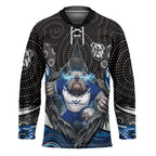 Canterbury Bankstown Bulldogs Rugby Hockey Jersey The Scream of Lightning Eyes - Indigenous Dot Ripping Effect