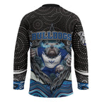 Canterbury Bankstown Bulldogs Rugby Hockey Jersey The Scream of Lightning Eyes - Indigenous Dot Ripping Effect