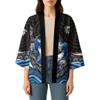 Canterbury Bankstown Bulldogs Rugby Kimono The Scream of Lightning Eyes - Indigenous Dot Ripping Effect